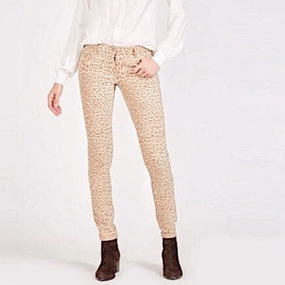 J. McLAUGHLIN Lexi Animal Print Jeans Size 6 in Leopard Print